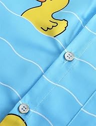 KYKU Duck Shirts Men's Hawaiian Shirts Short Sleeve