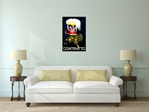 Framed Art Print, 'Contratto (ca.1922)' by Leonetto Cappiello: Outer Size 25 x 37"