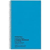 Rediform National 3-Subject Notebook With Dividers,150 Sheet - 16lb - College Ruled - 6" x 9.5" - 1