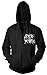Ripple Junction Rick and Morty Spaceship Adult Zip-Up Hoodie Sweatshirt (X-Large, Black)