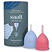 Saalt Menstrual Cup 2-Pack - Premium Design - Most Comfortable Period Cup - #1 Active Cup - Wear for 12 Hours - Soft, Flexible, Reusable Medical-Grade Silicone - Made in USA
