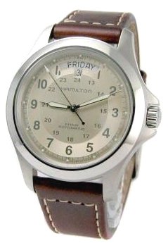 Hamilton Khaki Field King Automatic Beige Dial Mens Watch H64455523