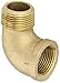 Anderson Metals 38116 Red Brass Pipe Fitting, 90 Degree Street Elbow, 1" Female x 1" Male primary