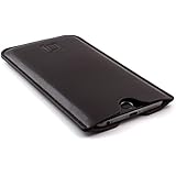 Dockem Executive Sleeve for iPhone 8, 7, 6 & 6S; Slightly Padded Premium Synthetic/Vegan Leather with Microfiber Lining, Slim, Simple, Slip-on Case [Dark Brown]