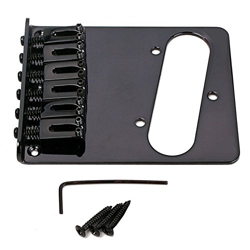 Buy Electric Guitar Bridge Assembly Tele Bridge 6 String Saddle for