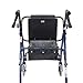 Drive Medical Mimi Lite Deluxe Aluminum Rollator, Flame Blue
