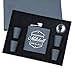 My Personal Memories, Personalized Black Matte Flask Set - Wedding Groomsmen - Custom Engraved and Monogrammed