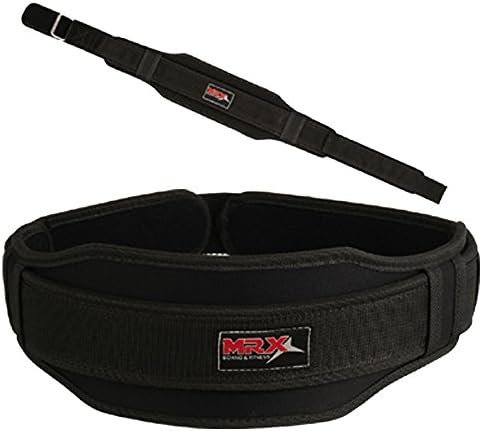 Weight Lifting Belts Gym Fitness Back Support 5" Wide Training Belt Black, Large