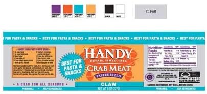 Handy Pelagicus Pasteurized Claw Crab Meat, 8 Ounce Cup -- 12 per case.