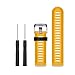 ZSZCXD Band for Garmin Fenix 3 / Fenix 3 HR, Soft Silicone Wristband Replacement Watch Band for Garmin Fenix 3 / Fenix 3 HR Smart Watch (Yellow)