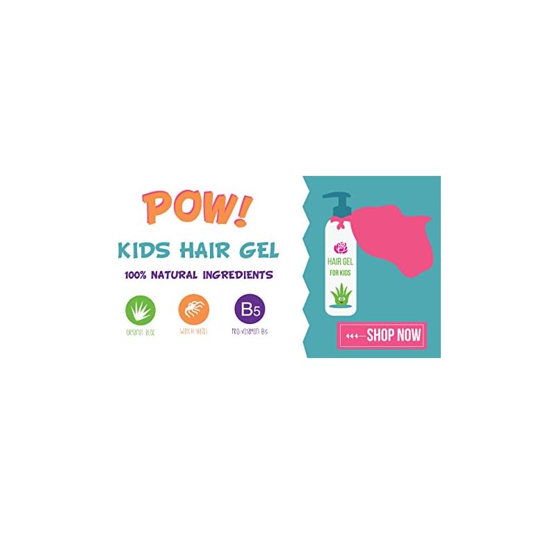 Hair Gel for Kids Light Hold Chemical Free Made with Organic Aloe