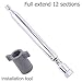12 SECTION Telescopic Aerial Antenna FM 75 Unbal FOR ALL F CONNECTOR RADIO AND FOR Tivoli Audio Model One, Two, Three ,Musicsystem radio primary