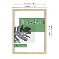 MCS Studio Gallery Frame, Natural Woodgrain, 18 x