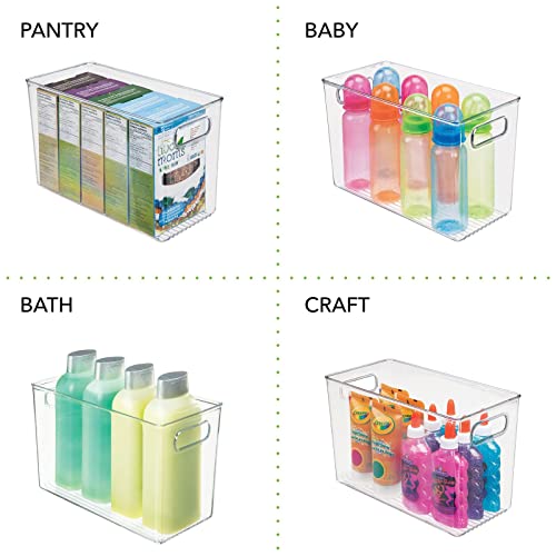 mDesign Plastic Storage Organizer Container Bin, Household Organization for Counter