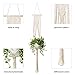 TIMEYARD Macrame Plant Hangers - 4 Pack in Different Designs Handmade Indoor Wall Hanging Planter Plant Holder - Modern Boho Home Decor