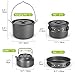 Odoland 39pcs Camping Cookware Mess Kit for 6 and More, Large Size Hanging Pot Pan Kettle with Base Dinner Cutlery Sets, Cups Dishes Forks Spoons Kit for Outdoor Camping Hiking and Picnicthumb 3