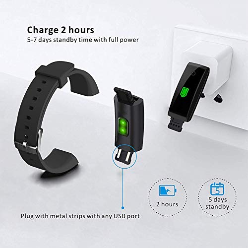 Smart Watch, CNPGD Fitness Tracker for Men Women, Bracelet Band with 24 Hour Body Temperature Heart Rate Monitor Blood… - Image 2
