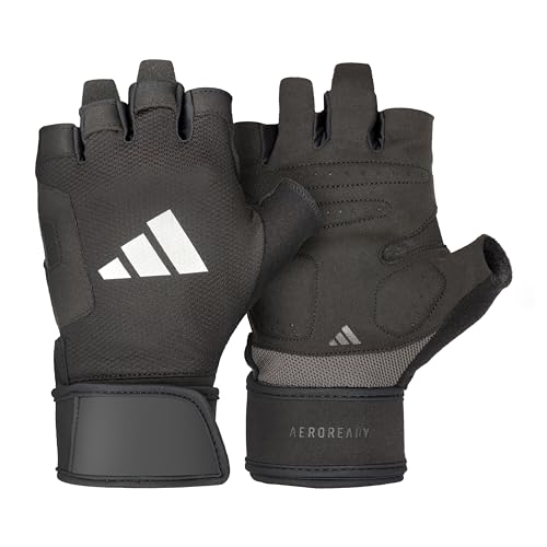 adidas Strength Training & Weightlifting Gloves, Fingerless Aeroready Workout Gloves - view 2