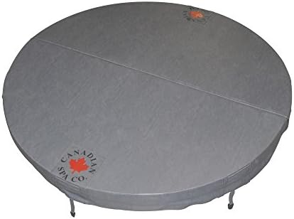 Canadian Spa Company 78in Di Round Hot Tub Cover with 5in/3in Taper - Grey