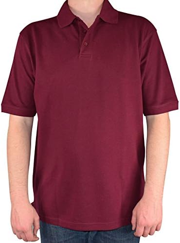 Men's Royal Pacific Pique 100% Cotton Polo Shirts, 5 Solid Colors S-Mar