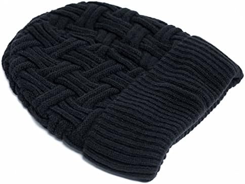 BCOCOB Mens Winter Knitting Hats Wool Warm Baggy Slouchy Hat Daily Slouchy hats Beanie Skull Cap