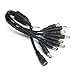 ZOSI 1 Female 2.1mm to 8 Male 2.1mm Plugs DC Power Y Splitter Adapter Cable for CCTV Security Camera