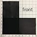 Black Leather Fabric for Crafts: 3 Sheepskin Sheets of Black Suede and Black Lambskin Leather Hides 5x5IN/ 12x12cm