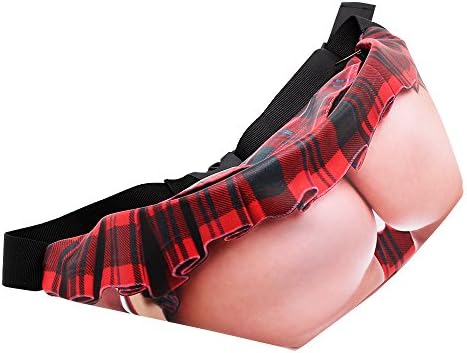 Dad Bag Fake Belly Waist Pack Unisex Fanny Pack Waist Stash with Adjustable Belt (One size fits all, Bum)