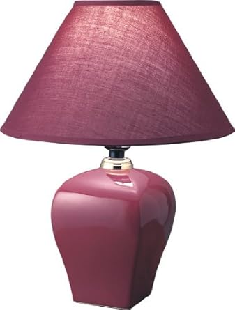 burgundy ceramic table lamps