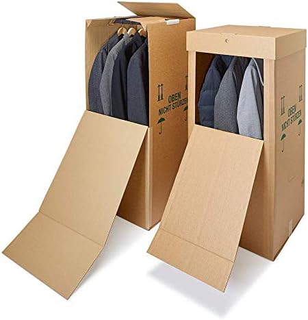 ratioform Cajas para ropa – Cartón de onda doble con colgador: Amazon.es: Hogar