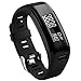 NAHAI Compatible Garmin Vivosmart HR Replacement Bands, Sport Wristband Strap Accessories for Garmin Vivosmart HR (#01-Black)