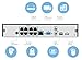 Amcrest NV2108E 8-Channel POE NVR 1080P/3MP/4MP/5MP/6MP Network Video Recorder - Supports Recording 8CH Up to 6-Megapixel IP Cameras, 8CH Power Over Ethernet, Supports up to 6TB HDD (Not Included)