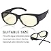Fitover Blue Light Glasses Filter Eyestrain and Headache-Blue Light Blocking Glasses for Men/Women