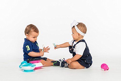 image for Primo Passi Best Baby Suction Base Bowl with Utensils I Spoon & Fork I