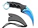 HOSANA Karambit Knife Stainless Steel Fixed Blade Tactical Knife with Sheath and Cord Nice Knife for Hunting Camping Fishing and Field Survival (Blue)