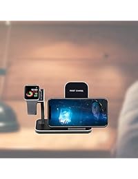 BNCHI   Estación de carga 3 en 1 de aluminio compatible con Apple Watch, soporte de carga inalámbrico compatible con iPhone X iPhone 8 iPhone 8 Plus Galaxy Note 9 S9 Plus, los mejores regalos