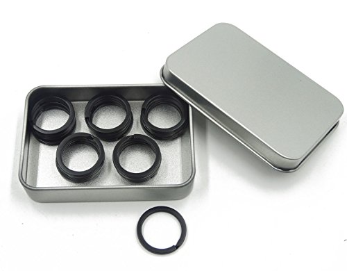 Shapenty 1 inch/25mm diameter metal flat split key chains rings f…