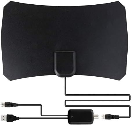 WFGZQ High Performance TV Antenna / AVK25 Plus/Aluminum Solid Core for Maximum Signal Quality/DVB-T2 and DVBT2-HD/Digital Ready/Magnetic Base and 3 M Cable/for All DVB-T2 Devices/Black