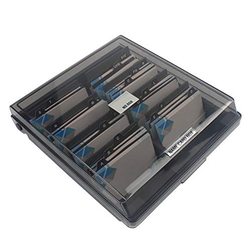 image for MyLifeUNIT Business Card Organizer, Large Name Card Holder with Index 