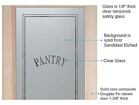 Amazon Com Pantry Door Classic Design Frosted Glass Door 29 5 X