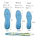 Shoes Gel Insoles,Anti Fatigue Athletic Running Work Sports Cushioned Shock Absorbing Shoe Insoles for Men Women Full Length Medium for Mens 5.5-8.5 or Womens 6.5-9.5