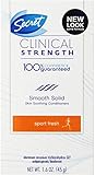 Secret Clinical Strength Anti-Perspirant Deodorant Smooth Solid Sport Fresh, 1.60 oz