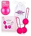 Kegel Balls Exercise Weights for Women - Pelvic Floor Strengthening Device - Silicone Ben Wa Balls for Beginner and Advanced Tightening and Bladder Control Post Pregnancy - Bonus Exercise Ball