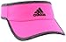 adidas Women's Adizero II Visor, Shock Pink/Dark Grey Heather/Black, ONE SIZE