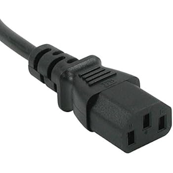 C2G 09482 Standard Power Cable, 5-15P to C13, 18 AWG, 15ft Black