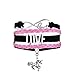 TEAMER Infinity Love Unicorn Charm Multilayer Leather Bracelet Jewelry Gift for Girls (Pink)