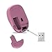 Mini Wireless Mouse(Battery Included), FD V10 2.4G Cute Optical Travel Mouse with Nano Receiver for Kids/ Girls/Ladies Compatible with Notebook/Computer/PC/Laptop/Macbook and Chromebook（Pink）