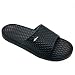 FUNKYMONKEY Mens Bathroom Shower Slippers Indoor Home Beach Non Slip Sandal (10 M US, Black) primary