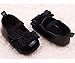 Binmer(TM) Infant Kids Girls Flowers Bow Soft Sole Baby Shoes Toddler Shoes Dress Decor (12~18 Month, Black)