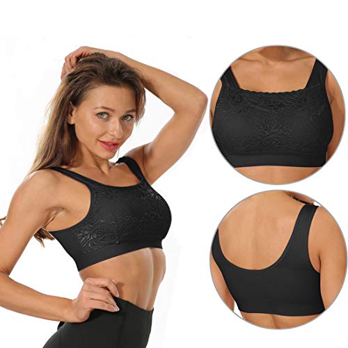 Ondergoed Dames Sportbeha Kanten Beha 1/2/3 Pak Ademend Comfortabel voor Yoga Fitness Training - Image 3